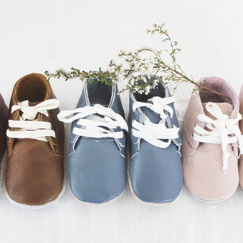 Soft leather baby shoes