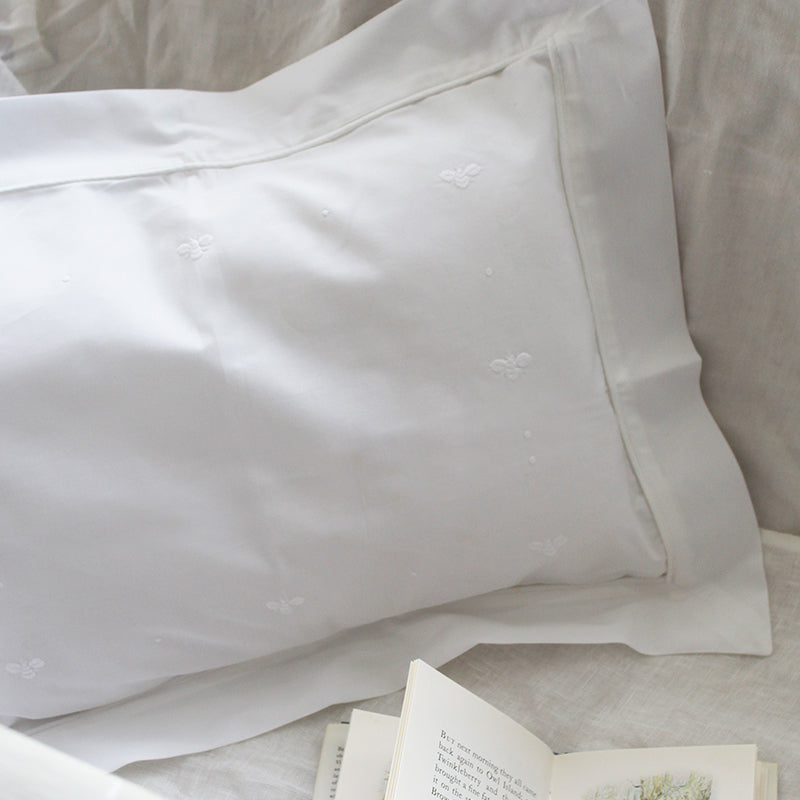 Boudoir Pillow Sham Baby Bee White