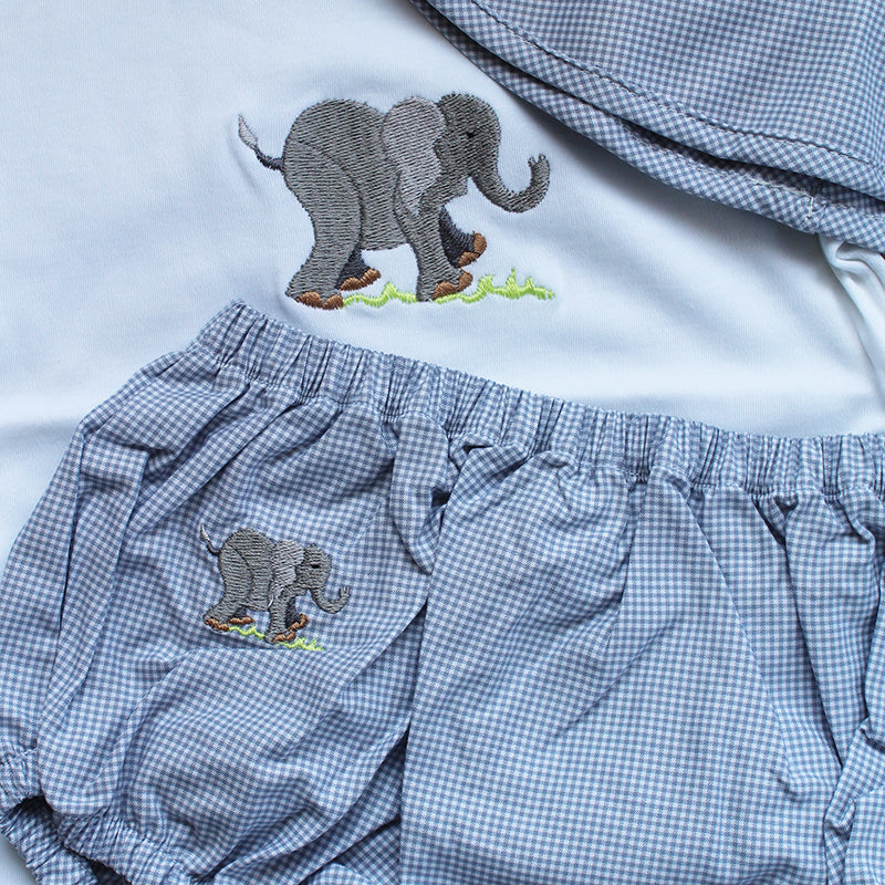 Cotton Diaper Cover with Elephant