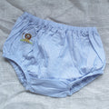 Cotton Diaper Cover with Lion Blue Gingham