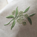 pure linen guest towel - natural elderflower