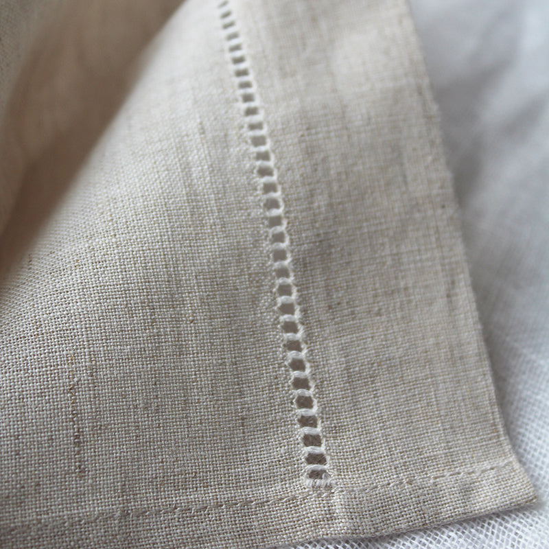 pure linen guest towel - natural elderflower