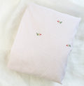 Crib Fitted Sheet Rosebud Pink
