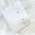 Crib Fitted Sheet Baby Bee Blue