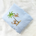 Crib Fitted Sheet on Safari Blue