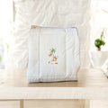 Luxury Hand Embroidered Safari Baby Quilt | 100% Cotton Crib Quilt