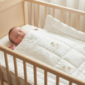 Luxury Hand Embroidered Safari Baby Quilt | 100% Cotton Crib Quilt