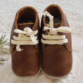 Luxury Leather Soft Sole Baby Shoes Brown