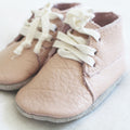 Luxury Pink Soft Sole Leather Baby Shoes