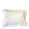 Cotton Baby Boudoir Pillow Sham, Blue Baby Bees