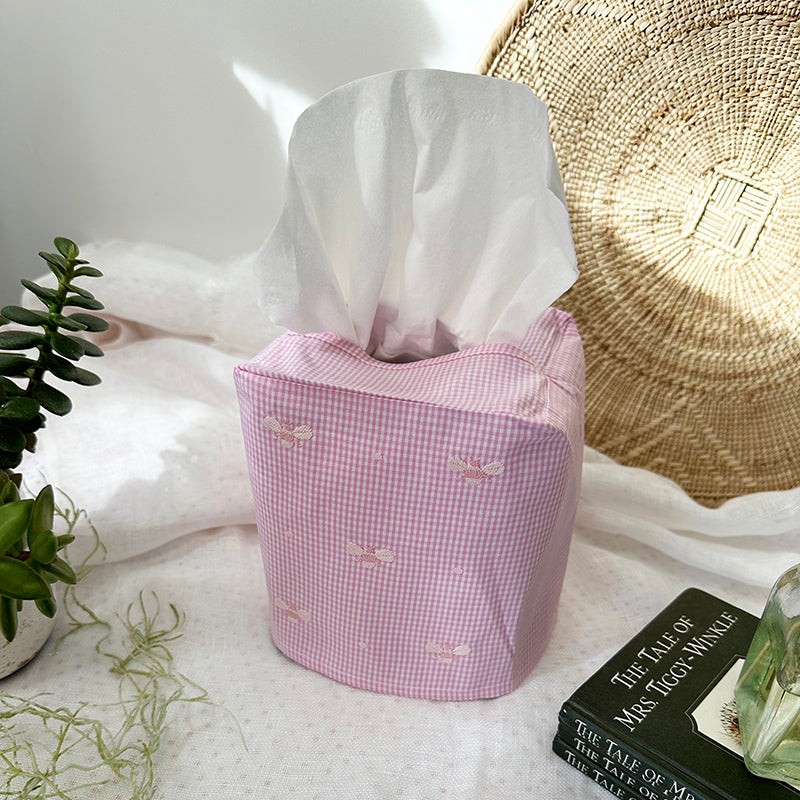 Baby Bee Pink Tissue Box Cover