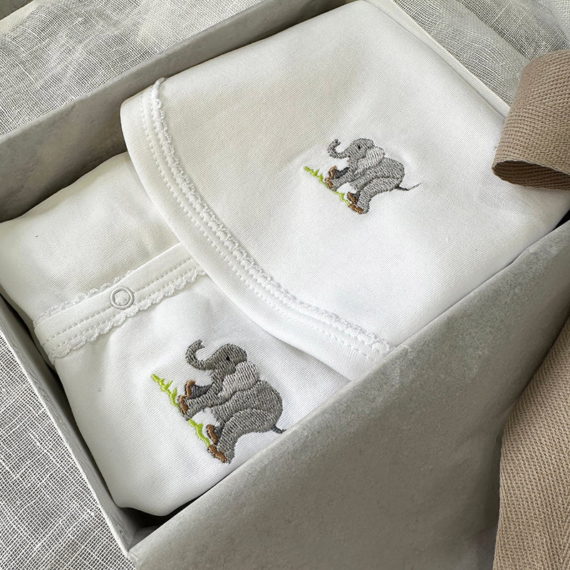 Newborn Baby Gift Set - Elephant Theme