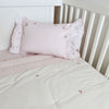 Luxury Cotton Crib Quilt, Rosebuds
