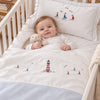 Cotton Crib Duvet Cover, Nautical Sailboats