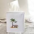 Elephant on White Tissue Box Cover