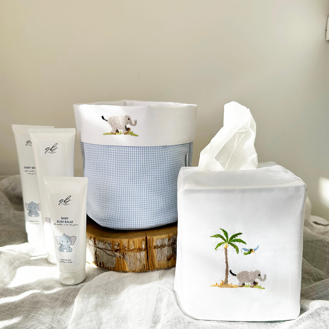 Baby Vanity Holder with Elephant