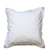 White Cotton Euro Pillow Sham hand embroidered Nautical Anchors and Buoys