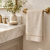 Pure Linen Guest Towel, Plain Hemstitch, Natural