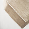 Pure Linen Guest Towel, Plain Hemstitch, Natural