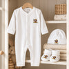 Safari Lion. A hand-embroidered lion on the chest, inspired by classic safari charm.