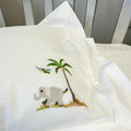 Boudoir Pillow Sham With Elephant White