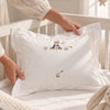 Cotton Baby Boudoir Pillow Sham | Hand Embroidered