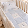 Luxury Cotton Crib Quilt, Nautical Sailboats