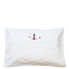 White Cotton Standard Pillow Sham, Nautical Sailboats & Light House