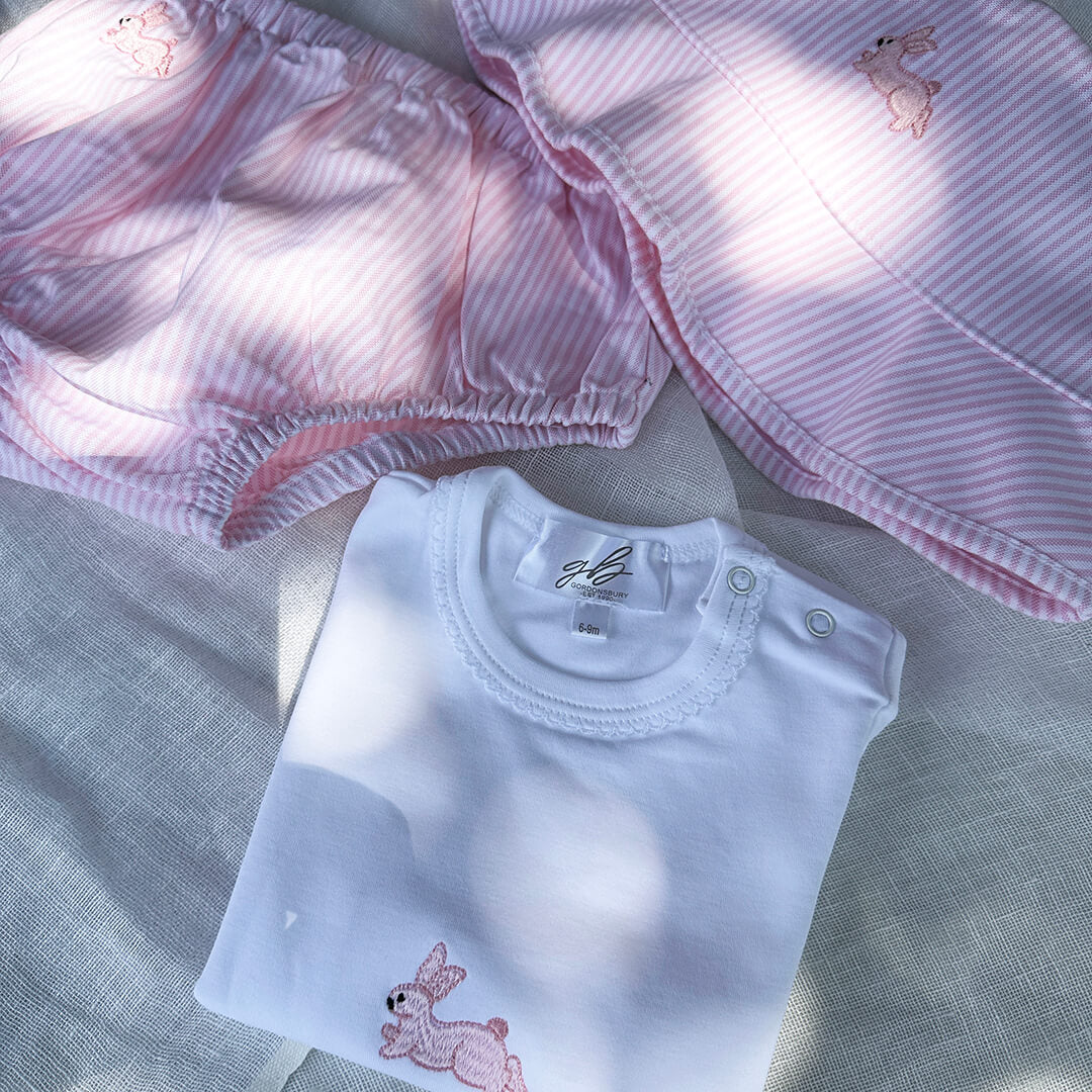 toddler t shirt pink bunny