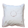 hand embroidered rosebud euro sham