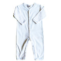 Onesie with Blue Picot Trim