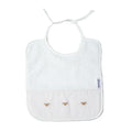 baby terry bib baby bees beige
