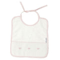 baby terry bib baby bees pink