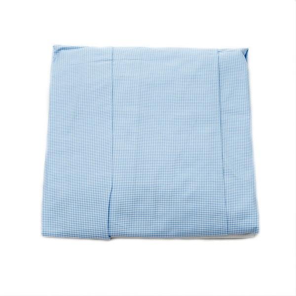 crib dust ruffle blue gingham