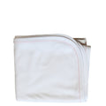 Newborn Receiving Blanket with Pink Picot Trim