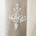 cotton linen embroidered guest towel